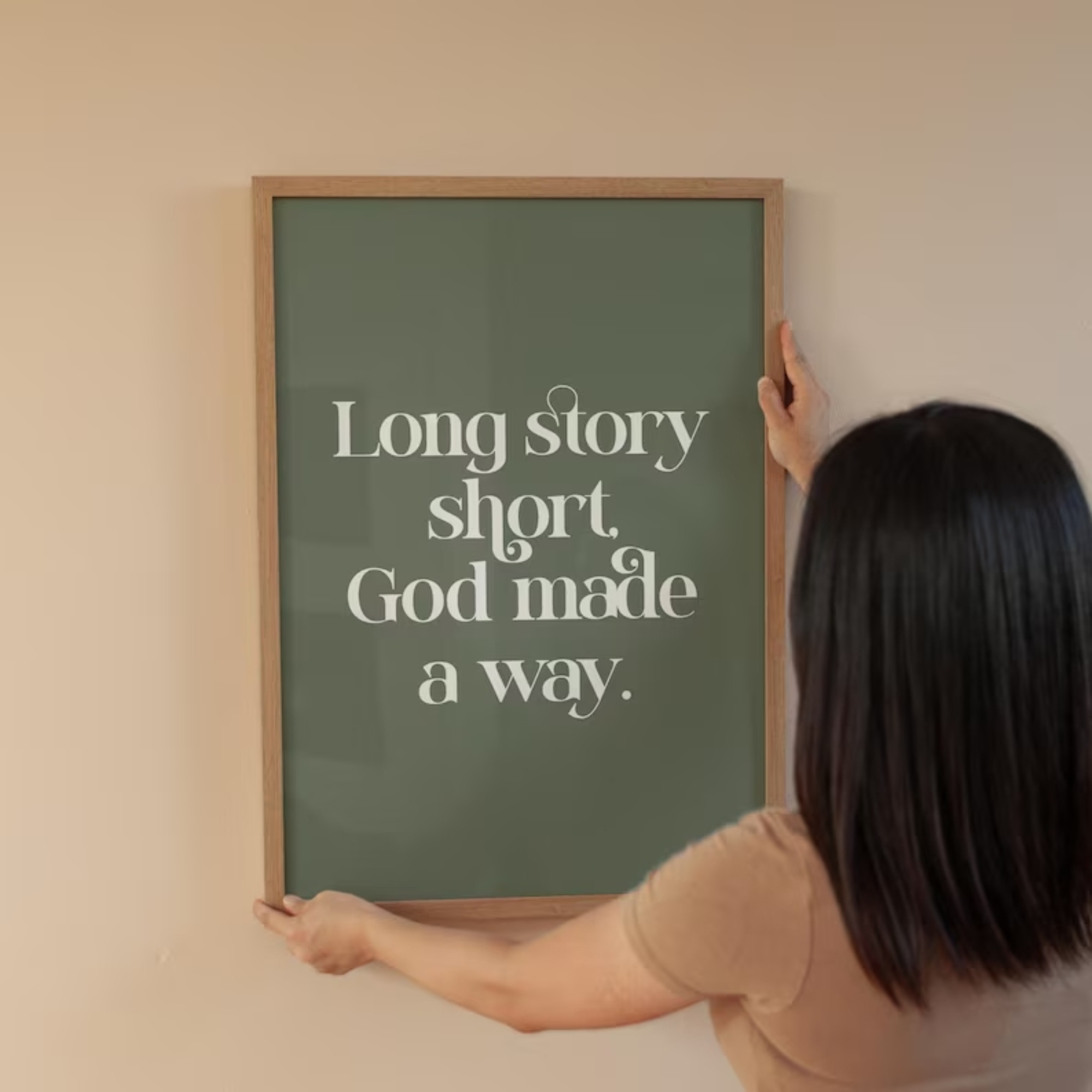Long Story Short God Made A Wa - Custom Map Poster review and price
