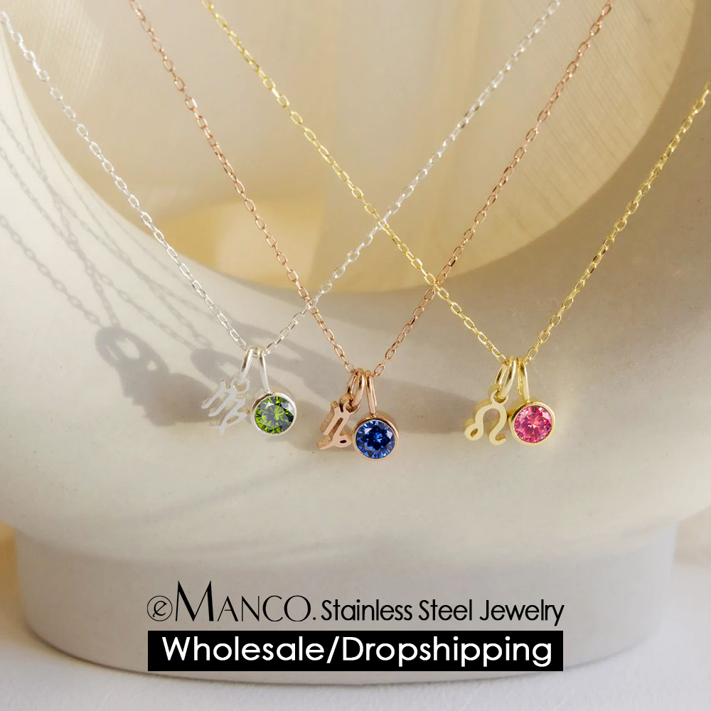 EMANCO Birthstone Constellatio - Birth Flower Necklace review and price