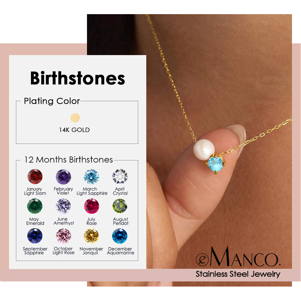 EMANCO Fashion Imitation Pearl - Birth Flower Necklace review and price