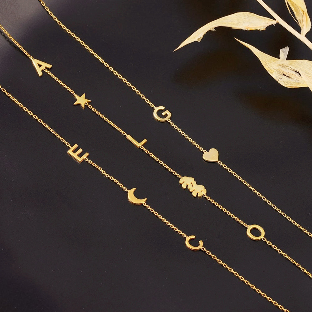 Custom Initial Name Necklace C - Birth Flower Necklace review and price