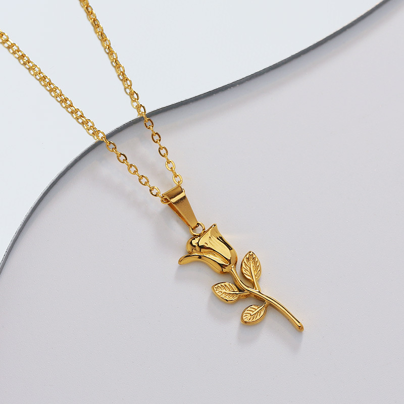 316 stainless steel fashion ro - Birth Flower Necklace review and price