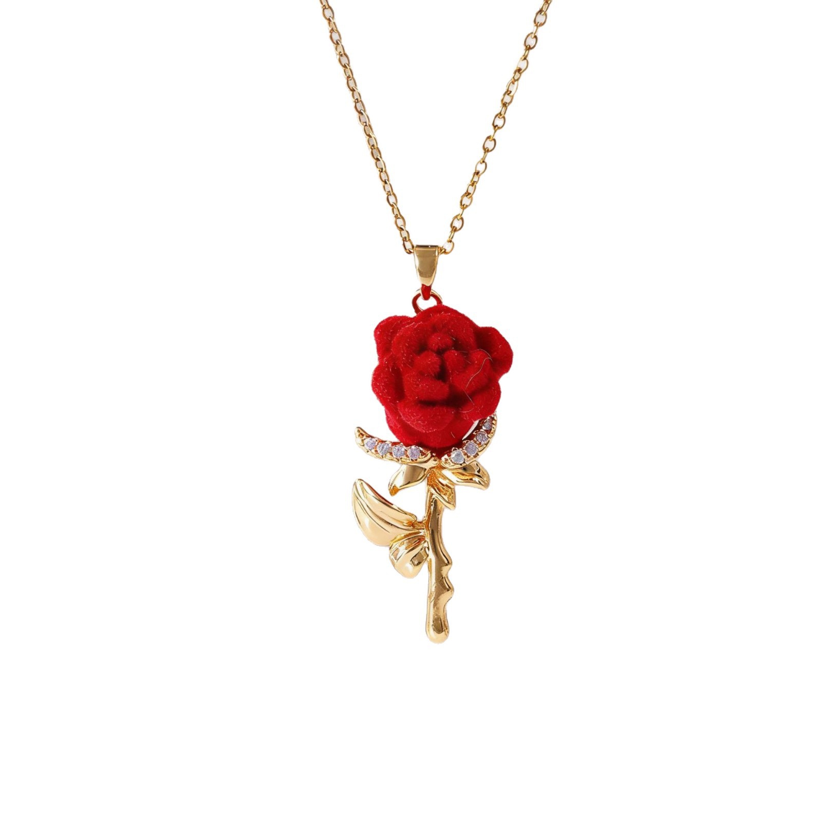 Women's Rose Necklace with Fre - Birth Flower Necklace review and price