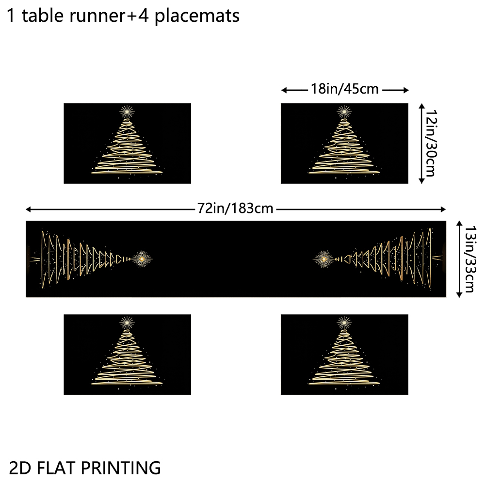 1pc Christmas Theme Golden Tre - Family Tree Print review and price