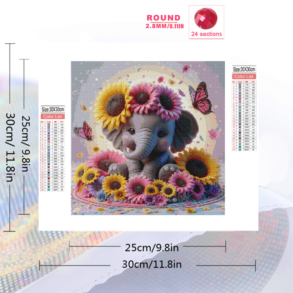 Evershine Elephant Diamond Pai - Photo Mosaic Print review and price