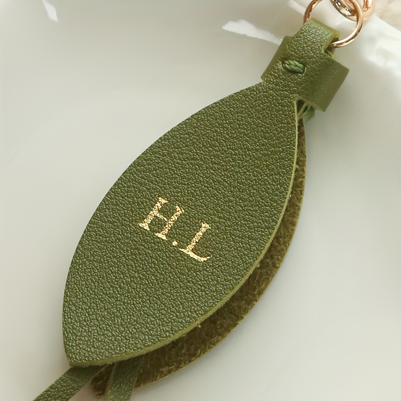 Customized Initals Leather Tul - Monogram Keychain Leather review and price