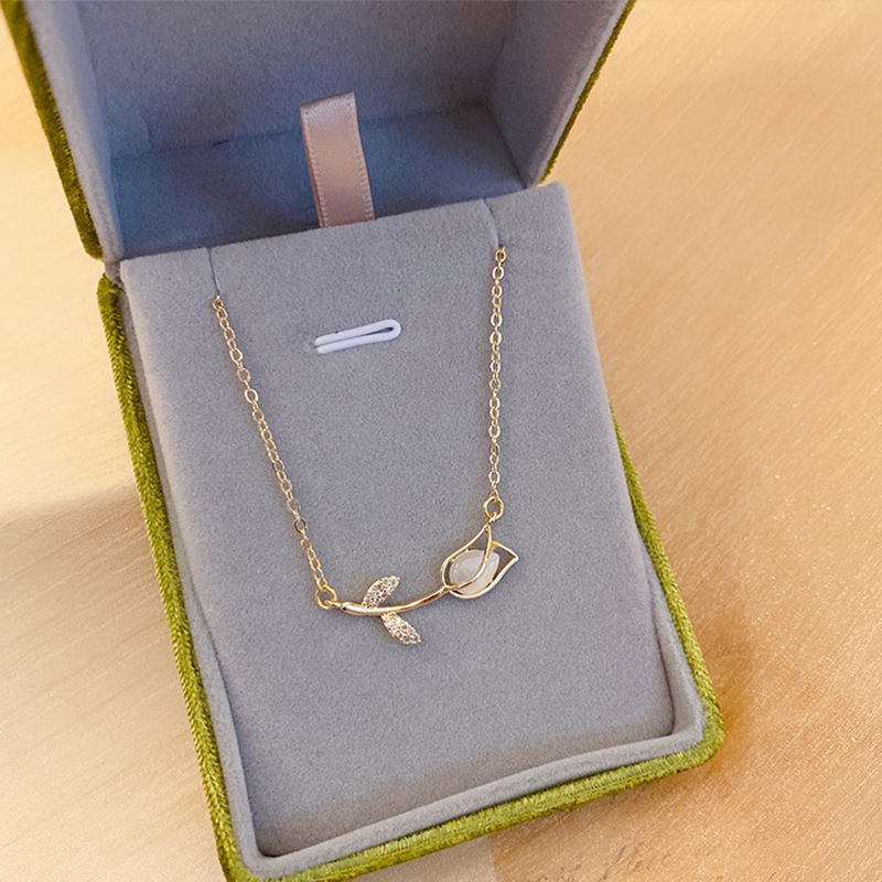 Stainless Steel Rose Tulip Cry - Birth Flower Necklace review and price