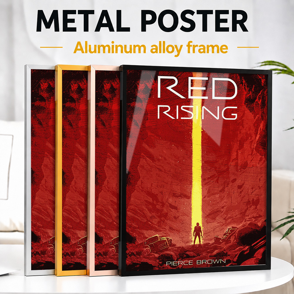 Red Rising Book Cover Framed A - Custom Photo Book review and price