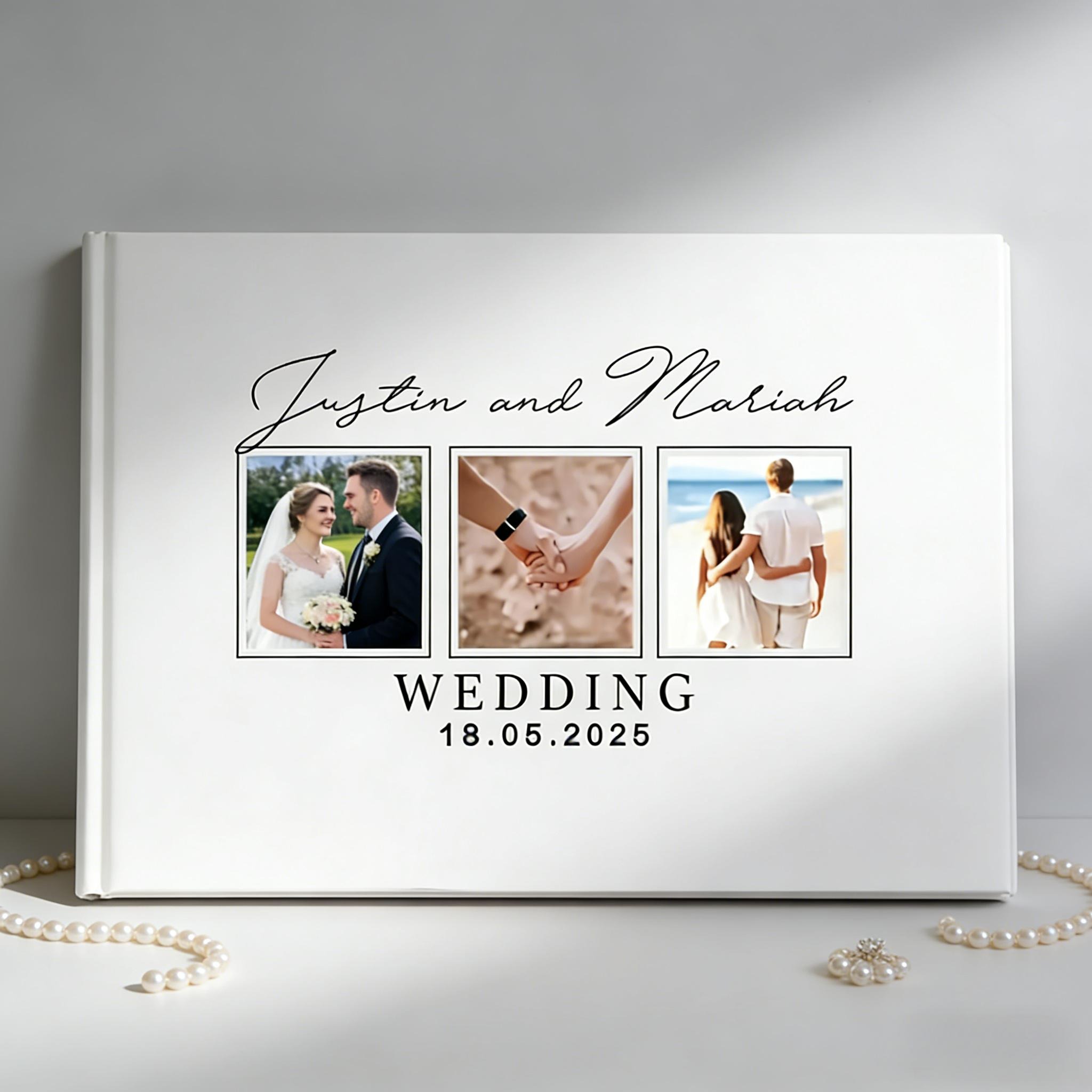 A Custom Wedding Guest Book -  - Custom Photo Book review and price