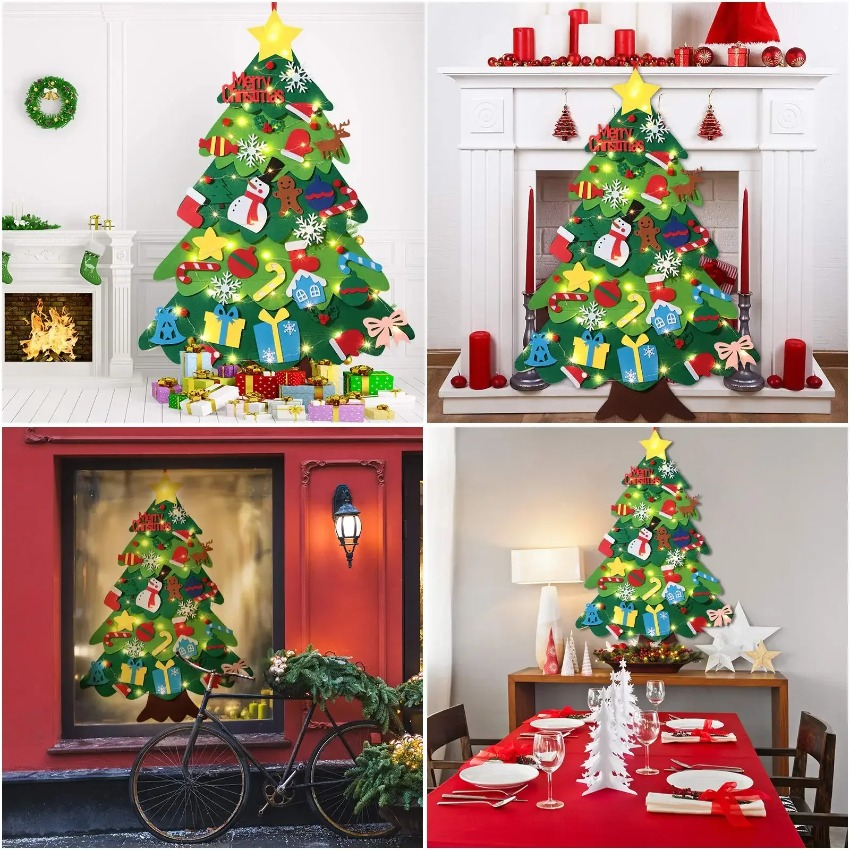 DIY Felt Christmas Tree with D - Family Tree Print review and price