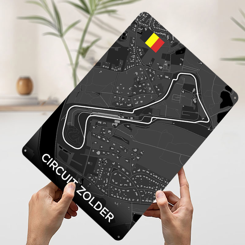 Circuit Zolder Track Map Metal - Custom Map Poster review and price